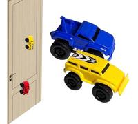 Générique Magnetic Wall Climbing Toy Car, Emboadlie Magnetic Anti Gravity Wall Climbing Car, Zero Gravity Car Toy Wall Climbing, That Drive on Walls and Ceiling (Blue*Yellow)