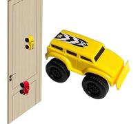 Générique Magnetic Wall Climbing Toy Car, Emboadlie Magnetic Anti Gravity Wall Climbing Car, Zero Gravity Car Toy Wall Climbing, That Drive on Walls and Ceiling (Yellow)