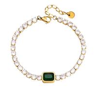 Générique Magnifique en chaîne en zircon avec serrure en acier inoxydable, accessoire élégant, bijoux pour dames, polyvalent pour occasions