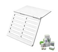 Générique Mahjong Card Holder - Waterproof Space Saving Rack, 7.08x4.72x0.19 inch Under Mat Slide-in Card Stand with Hollow Design, Lightweight Organizer, Game Accessory for Beginner Players Home