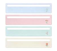 Générique Mahjong Card Line Reader - 4-Piece Beginner-Friendly, Portable Size with Clear Window, Mahjong Reader Ruler Marker Strips, Aesthetic Game Aid, for Game Night Play Practice