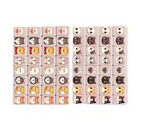Générique Mahjong Game Set - Melamine 2.4cm | Interactive Mahjong Toy Flag Pattern Tiles Blocks Game Set for Family Friends Party | for Men Women Kids Teens Home School Holiday Use