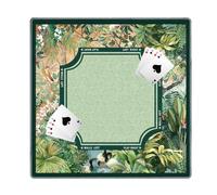 Générique Mahjong Mat - 31.5 inches, Non Slip Game Table Cover, Noise Reduction Playing | Tropical Plants Mahjong Mat, Card Game Pad for Home, Dorm, Apartment, Living Room, Party