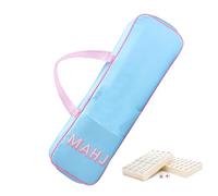 Générique Mahjong Rack Bag - Waterproof Organizer with Zipper | Mahjong Tile and Rack Carrying Bag Large Capacity Storage with Handles for Indoor Outdoor Travel Home