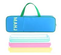 Générique Mahjong Rack Bag - Waterproof Organizer with Zipper | Mahjong Tile and Rack Carrying Bag Large Capacity Storage with Handles for Indoor Outdoor Travel Home