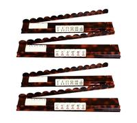 Générique Mahjong Racks with Pushers - Acrylic 44.4x7.1x3.1cm | Non Slip Acrylic Mahjong Holder Set with Magnetic Pushers | Rack Set for Home Party Travel Table Game Night and Outdoor Use