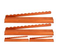 Générique Mahjong Tile Racks - 17 inch Wooden Mahjong Holders | Solid Wood Tile Organizer - 832 g 4 Piece Set with Pushers for Mahjongs Game Home Training Pool Table Travel and Gift Use