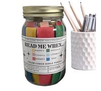 Générique Mail de bouteille positif, 67 codes de couleur Handmade - Cartes de prière pratiques, inspirants cadeaux d'art chrétien pour rire de la vie, les meilleurs voeux se rétablissent bientôt