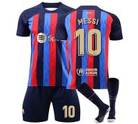 Générique Maillot Barcelone Enfant de Foot Retro Soccer Jersey, #10 Maillot Classique, Ensemble Barca Enfant et Adultes, Garçon Vêtements de Football Extérieur Tshirt, Short avec Chaussette