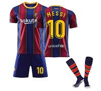 Générique Maillot Barcelone Enfant de Foot Retro Soccer Jersey, #10 Maillot Classique, Ensemble Barca Enfant et Adultes, Garçon Vêtements de Football Extérieur Tshirt, Short avec Chaussette