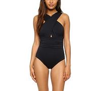 Générique Maillot De Bain 1 Piece Femme Piscine,Taille Tankini Dos Bikini Maillots De Bain Haut Solide Rembourré Maillots De Bain Une PièCes (Black, M)