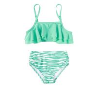 Générique Maillot de Bain 2 Pieces Sportif pour Fille avec Imprimé Fleuri et Taille Haute - Ensemble Bikini Confortable pour la Plage
