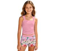 Générique Maillot De Bain Adolescente,Maillot De Bain Une PièCe pour Filles IdéAl pour La Plage Et Le Sable Convenant Aux Enfants De 9 à 15 Ans