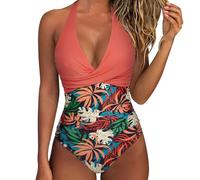 Générique Maillot De Bain Amaincissant Femme Sexy Col V Ventre Plat Maillot De Bain Bretelles Spaghetti Réglables Froncé Devant Vetement De Plage Contrôle maillot de bain menstruel