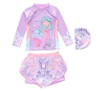Générique Maillot de Bain Bebe Fille, Maillot de Bain Fille élégant Style coréen pour Enfants et préadolescentes Tenue Confortable Plage Piscine
