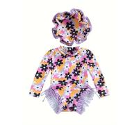 Générique Maillot de Bain Enfant Fille - Maillot de Bain à Volants pour Filles avec imprimé Floral idéal pour la baignade des bébés et des Tout-Petits en été à la Plage ou Piscine