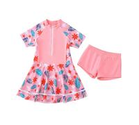 Générique Maillot de Bain Enfant Fille, Maillot de Bain Deux pièces pour Filles Ensemble Estival Confortable et élégant pour Jeunes Enfants