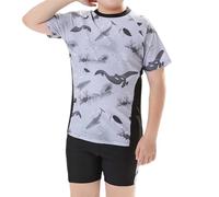Générique Maillot de Bain Enfant Garcon - Ensemble de Maillots de Bain Fendus pour Garçons et Adolescents - Tenue de Plage Estivale Confortable et Moderne