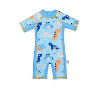 Générique Maillot de Bain Enfant, Maillot de Bain à Manches Courtes pour garçons, Motif Dinosaure, Protection Solaire, idéal pour la Plage et la Piscine en été.