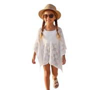 Générique Maillot de Bain Fille 2026 Robe de Plage Cape Polyvalente pour Enfants Tunique Légère Idéale Vacances Bronzer