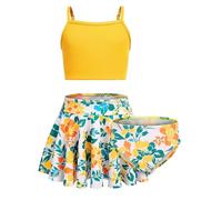 Générique Maillot de Bain Fille - Maillot de Bain Deux pièces Floral pour Jeunes Filles Bikini Confortable et élégant pour la Plage et la Piscine