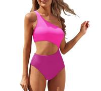 Générique Maillot De Bain Gainant Ventre Sexy Plat Couleur Uni Dos Nu Devant Croisé Slim EléGant Push Up Tankini Swimwear Beachwear