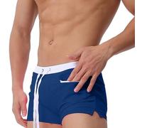 Générique Maillot De Bain Homme Boxer Piscine Slip Grande Taille Short Long Plage Natation Compétition Court pour Mayo Jammer Antidérapant Musulman Push Up Mini Léger