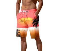 Générique Maillot de Bain Homme Pantalons de Plage pour Hommes à Motifs 3D inspirés des paysages et des couchers de Soleil