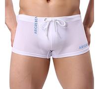 Générique Maillot de Bain Homme RD/XL Nouveau Short de Natation Confortable et élégant pour la Plage et la Piscine avec Une Coupe Moderne et Un Design Respirant (White, L)