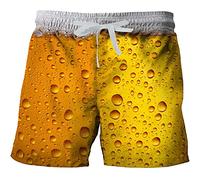 Générique Maillot De Bain Homme Rigolo Short de bière pour Homme Surf hawaïen Sangle Plage Pantalons de Vacances d'été Pantalon Short de Bain pour Homme Ceinture Mode