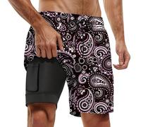 Générique Maillot de Bain Homme Short de Plage, Homme Shorts Bain Maillot Surf Piscine Surf SéChage Rapide HawaïEn Short Court Culotte Taille Haute Bas Taille Haute fête Plage dans la Piscine