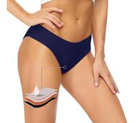 Générique Maillot de Bain Menstruel, Culotte Menstruelle, Fuite Menstruation Bas de Bikini Femme Short de Bain Absorbant Short de Bain Taille Basse (Bleu foncé, S)