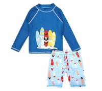 Générique Maillot de Bain pour Enfant, Tout-Petits garçons crème Solaire à Manches Longues Maillots de Bain séparés Maillots de Bain Maillots de Bain Surf Maillot de Bain Plage