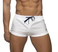 Générique Maillot De Bain Pour Homme - Short Ultra Court Pour Hommes Couleur Assortie Poche ZippéE Pantalon Fendu Jambes Short De Sport De Natation De Plage Printemps Et éTé Voiture Homme