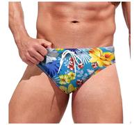 Générique Maillot de Bain Triangle à Lacets pour Hommes, imprimé décontracté, Doux et Confortable, pour la Natation, Spa#05