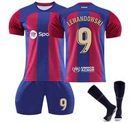 Générique Maillot de Foot Enfant Retro Soccer Jersey, Maillot Classique Football, Ensemble Barca Enfant et Adultes, Garçon Vêtements de Football Extérieur Tshirt, Short avec Chaussette