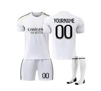 Générique Maillot De Foot Personnalisé Enfants Football Maillots De Soccer 24 25 Home Away avec Nom Et Numéro DIY T-Shirt Tenue De Sport Cadeau pour Garçon Et Homme