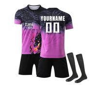 Générique Maillot De Foot Personnalisé Enfants Football Maillots De Soccer 24 25 Home Away avec Nom Et Numéro DIY T-Shirt Tenue De Sport Cadeau pour Garçon Et Homme