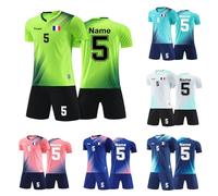 Générique Maillot de Foot Personnalisé Ensemble de Foot Enfant Homme Maillot de Football Personnalisé avec Nom Numéro L'équipe Le Logo Maillot Foot Maillot de Football pour Garçons Ensemble Pas Cher