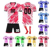 Générique Maillot de Foot Personnalisé, Homme, Enfant-Adulte, Col Rond, Manche Courte, Taille Unique, Style 4, Vintage, Polyester, Sans Ride, Casual, 1 Unité