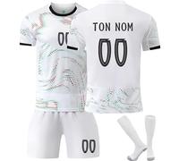 Générique Maillot de Football Enfant Personnalisé Set,2024 Nouveaux Adultes Equipement Soccer,Foot Ensemble Entraînement T-Shirt Short et Chaussettes,Personnalisable Votre nom and d'équipe