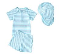 Générique Maillots de Bain pour Enfants, Maillot de Bain Trois pièces Manches Longues UPF 50+ avec Motif Dessin animé Mignon pour bébés et Jeunes garçons