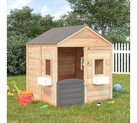 Générique Maison de Jeux et Porte verrouillable/Fleurs Bois Massif Sapin,Jeux & Jouets, Jeux de Plein air, Maisonnettes & tentes de Jeu,93687