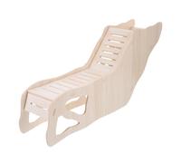 Générique Maison en Bois Multifonction pour Hamster et Cobaye, Grosse Cachette Échelle D’Escalade, Habitat Sécurisé et Décoratif pour Souris, Terrain de Jeu Naturel et Maison de Repos