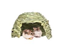 Générique Maison en pour Cochon d'Inde - Lit Pliable en pour Petits Animaux de Compagnie, cachette pour Cochon d'Inde Play Haven | Maisonnette en Foin Naturel pour Lapins, cochons, Lapins, Hamsters,