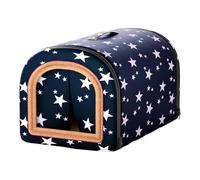 Générique Maison pour Chats Coussin Lit Grotte Étanche Abri Tissu Oxford Démontable Lavable Adapté pour Chiots Chats Intérieur Extérieur, Étoile 50x40x34cm