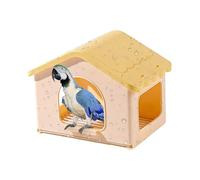 Générique Maison pour Oiseaux - avec Coussinet Tente Rétractable Ouverture 3 Côtés | Maison-Nid d'Oiseau,pour Cage D'Extérieur en Hiver, Volière, Reproduction, Sommeil, Jeu, Perchoir Et Repos
