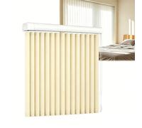 Générique Maison Rideau Coulissant à Lamelles pour Fenêtres et Portes, Store Californien Kit Complet Anti-UV 70 100 160 180 200 300 cm, Stores Vénitiens Filtrant la Lumière(Beige,110cmWx280cm)