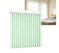 Générique Maison Rideau Coulissant à Lamelles pour Fenêtres et Portes, Store Californien Kit Complet Anti-UV 70 100 160 180 200 300 cm, Stores Vénitiens Filtrant la Lumière(Vert Clair,110cmWx140cm)