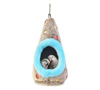 Générique Maisonnette pour Cage | Suspendable Moelleux Résistant Aux Morsures,Hamac de Nid d'Oiseau pour Cage | pour Perruches Conures Inséparables Canaris Balcon Appui Fenêtre Salon